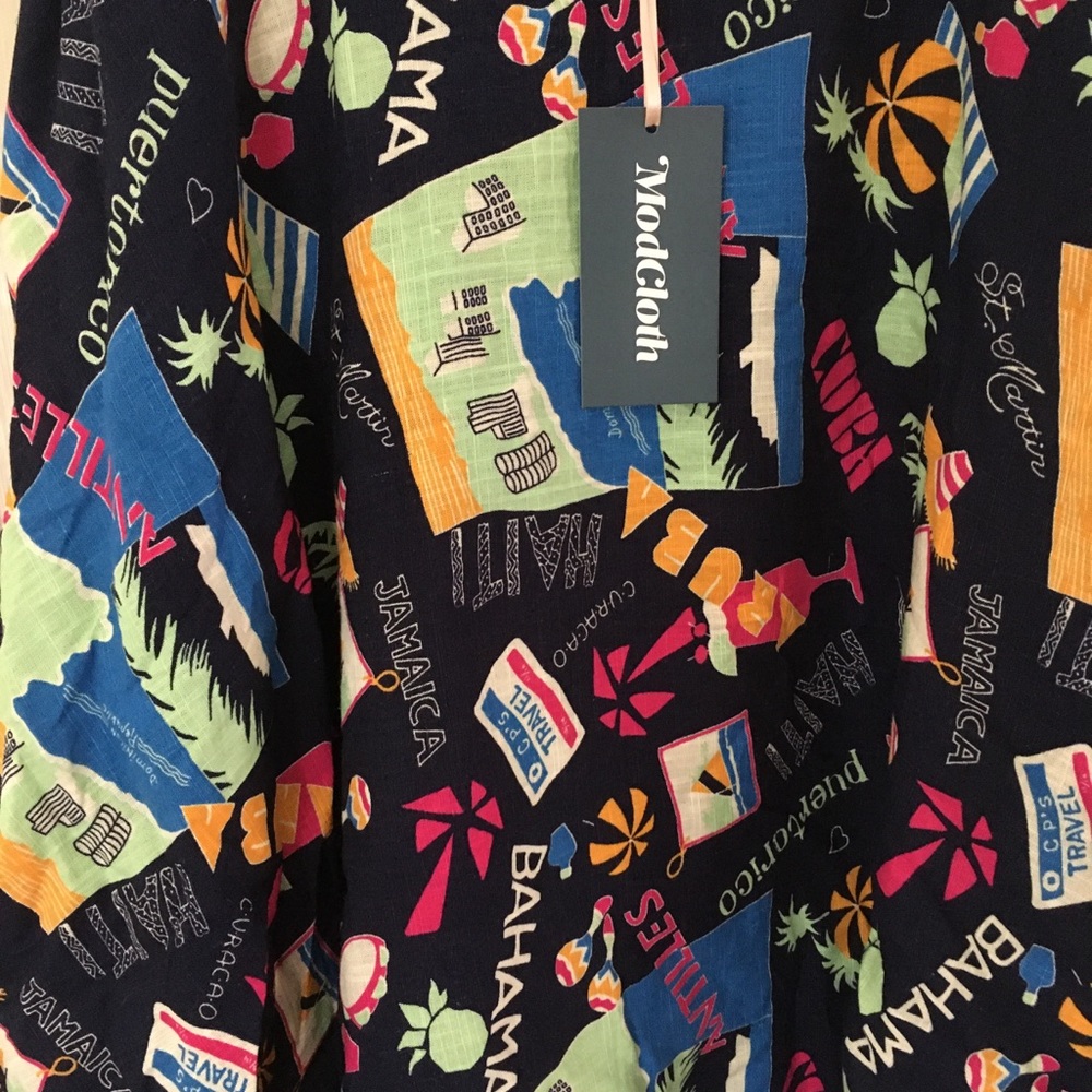 Modcloth Just This Sway A-Line Skirt